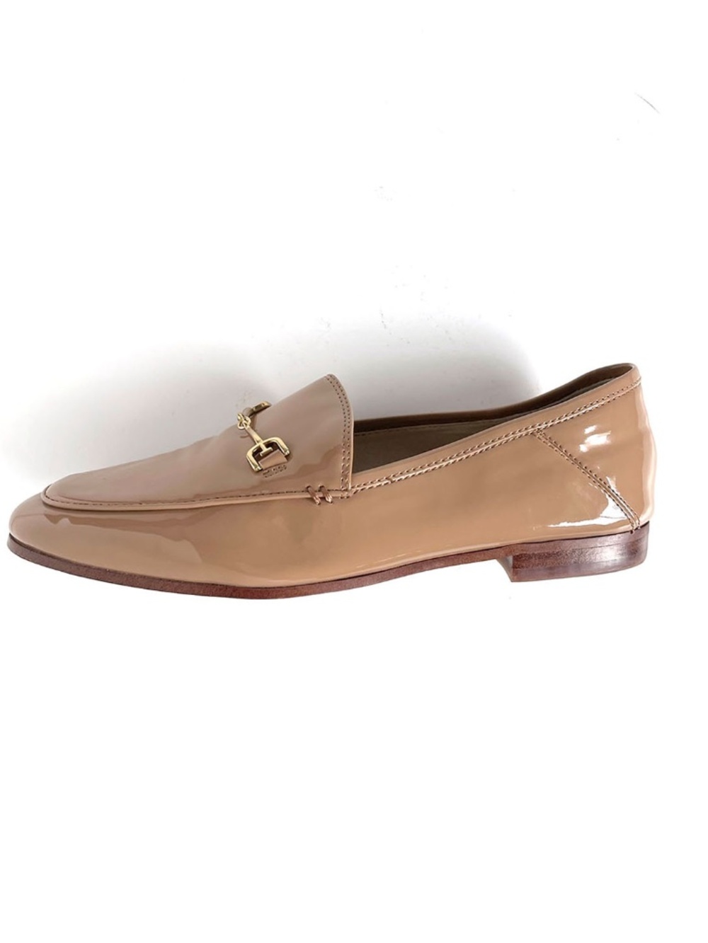 Sam Edelman Women's "Loraine" Beige Patent Leather Bit Loafer Size: 7M